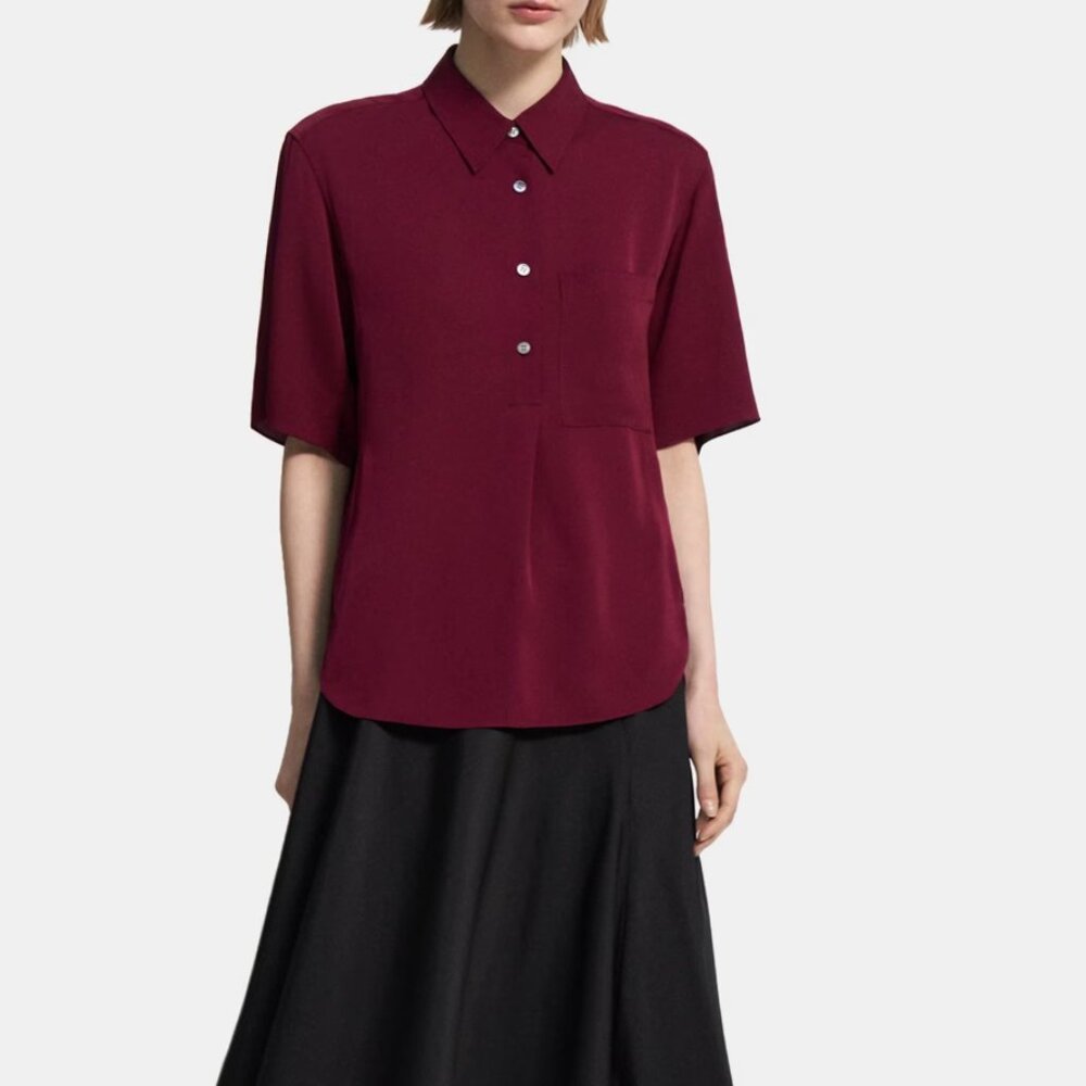 Theory - Silk button down - size M